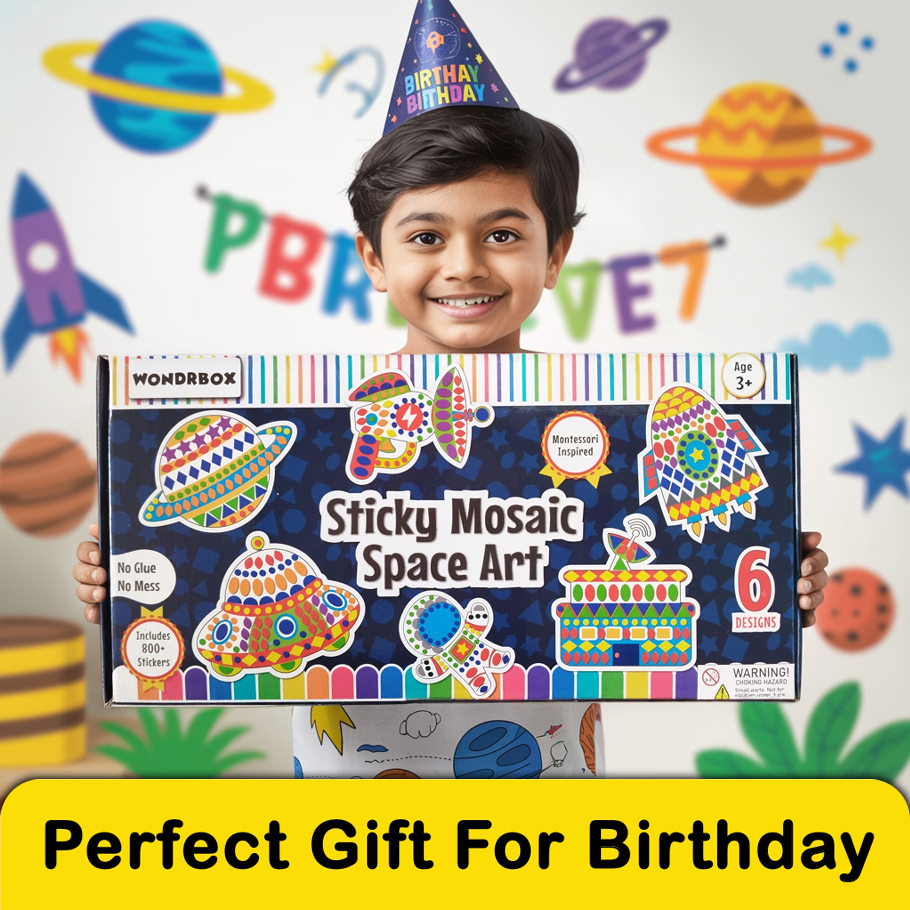 Sticky Mosaic Space Art Craft kit Age 3+
