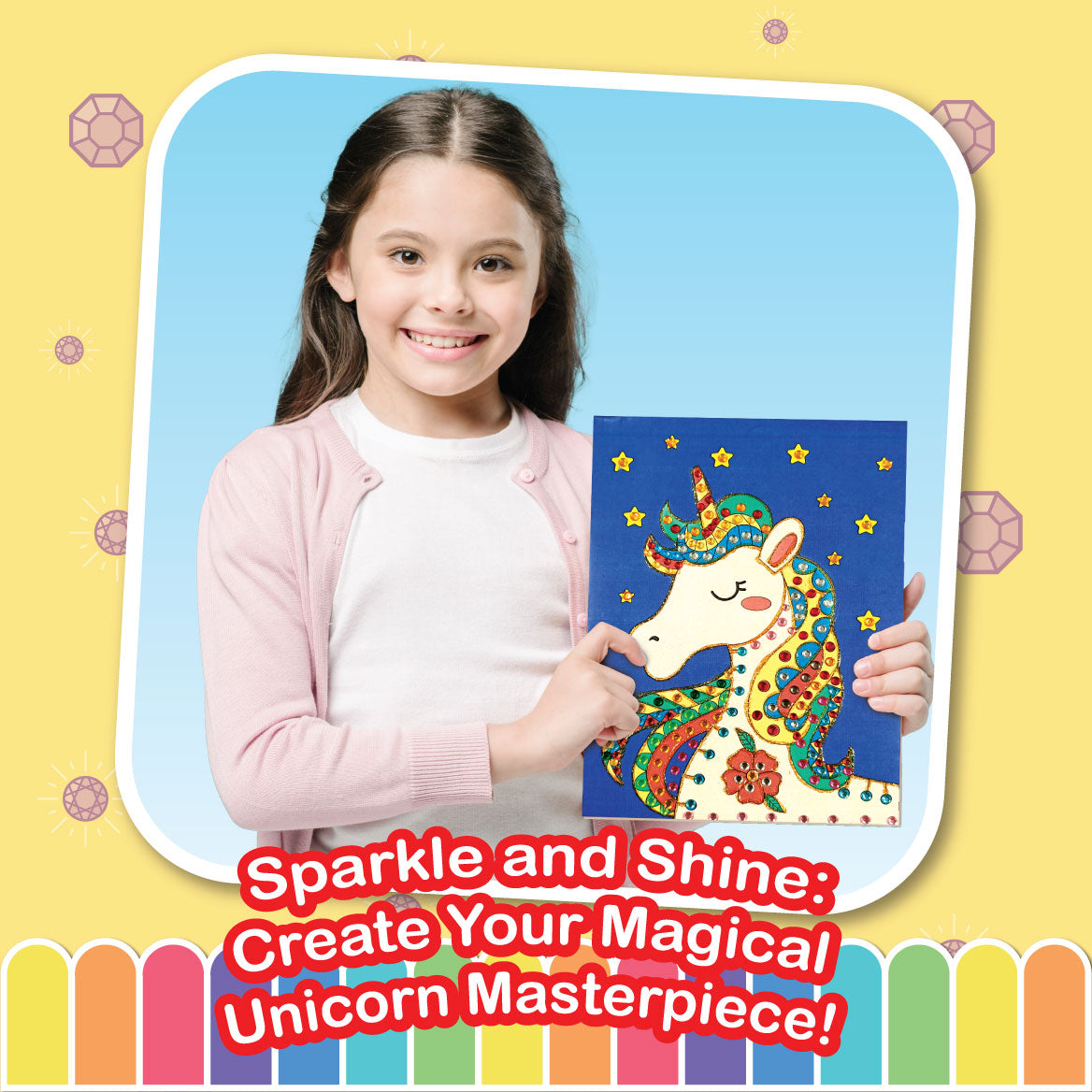 Diamond Art Craft Kit, Age 6+