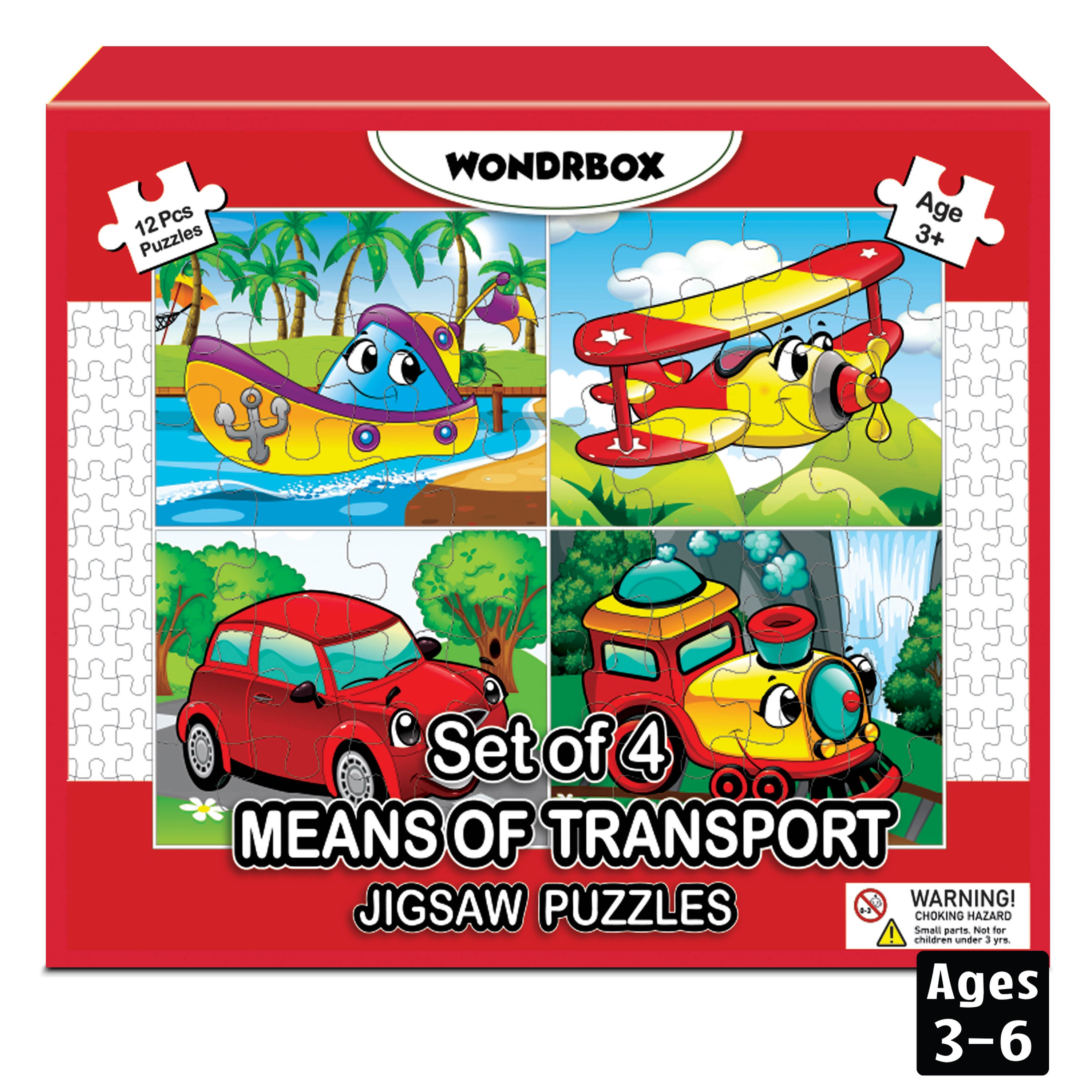 Means of Transport Jigsaw Puzzle, Age 3+