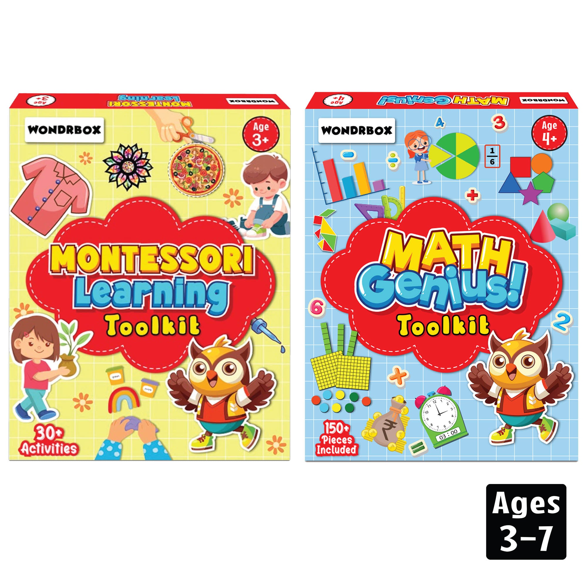 Math Genius and Montessori Toolkit Combo, Age 3+