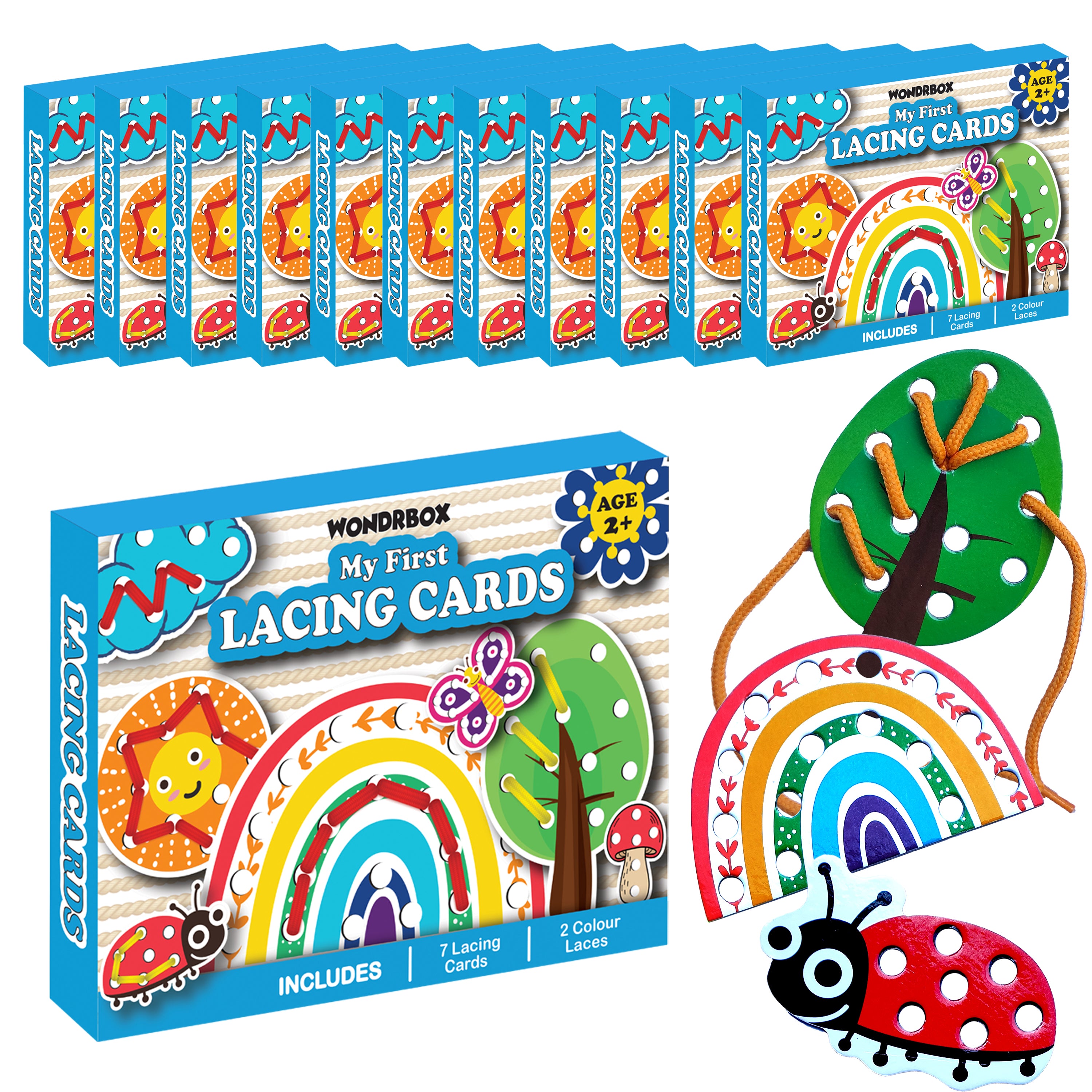 Birthday Return Gift for Kids, Nature Lacing|Pack of 10, ( Age 2-5)