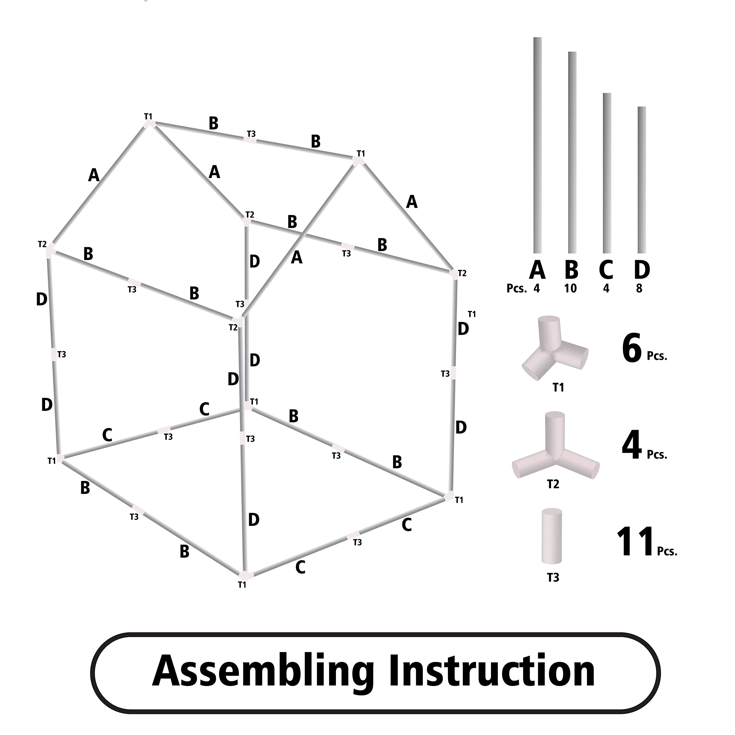 Sweet Home Play Tent House, Age 3+