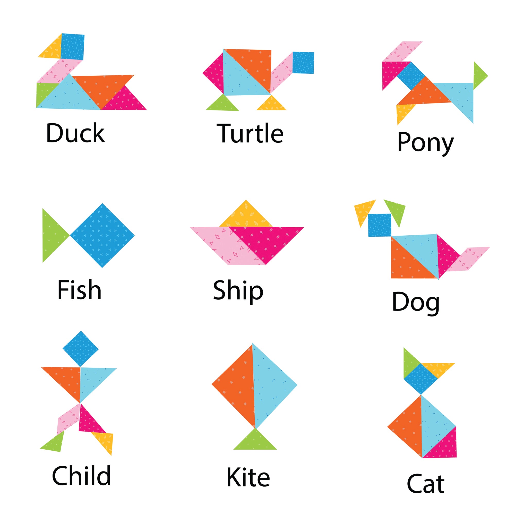 Magnetic Tangram Puzzle, Age 3+