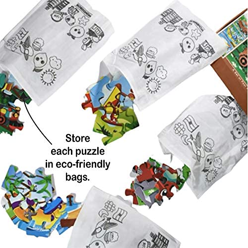 12 Pcs Jigsaw Puzzle (Set of 3), Age 3+