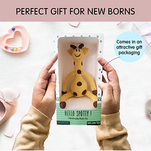 WONDRBOX Crochet Giraffe Soft Toy