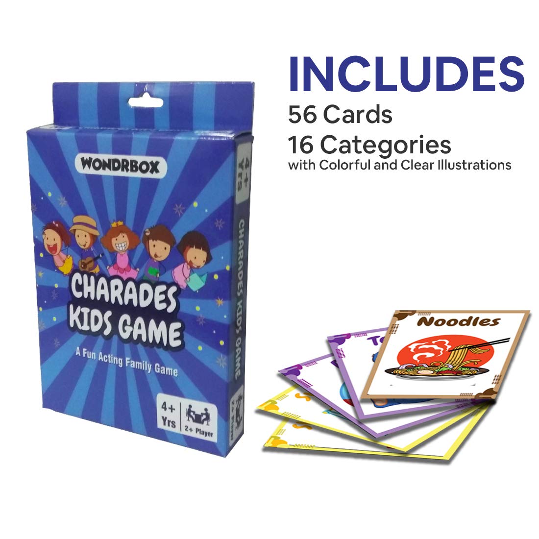 Charades Card Game, Age 4+