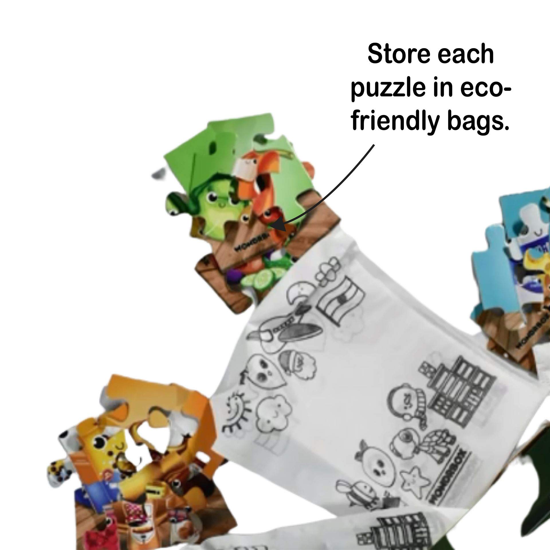 12Pcs Supermarket Jigsaw Puzzle, Age 3+