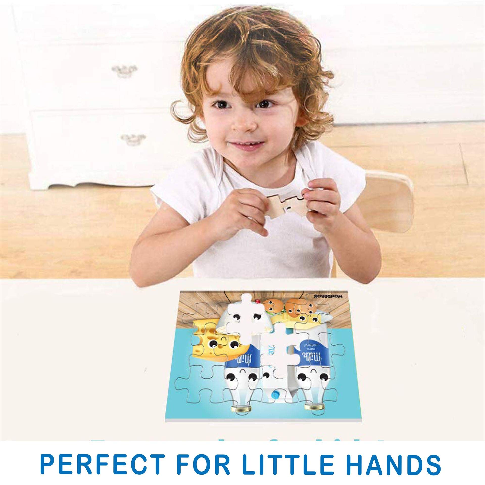 12Pcs Supermarket Jigsaw Puzzle, Age 3+