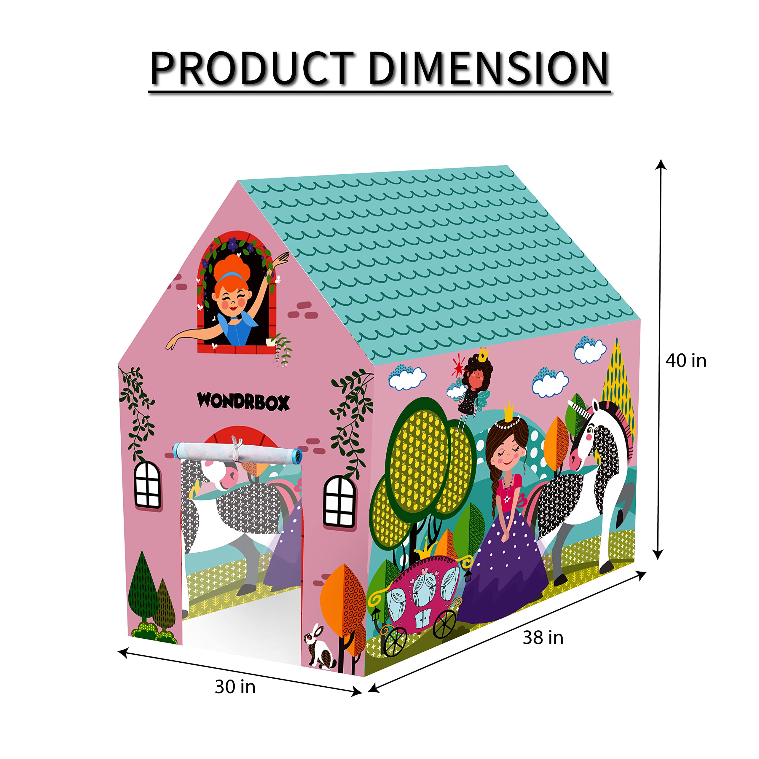 Princess and Unicorn Play Tent House, Age 3+