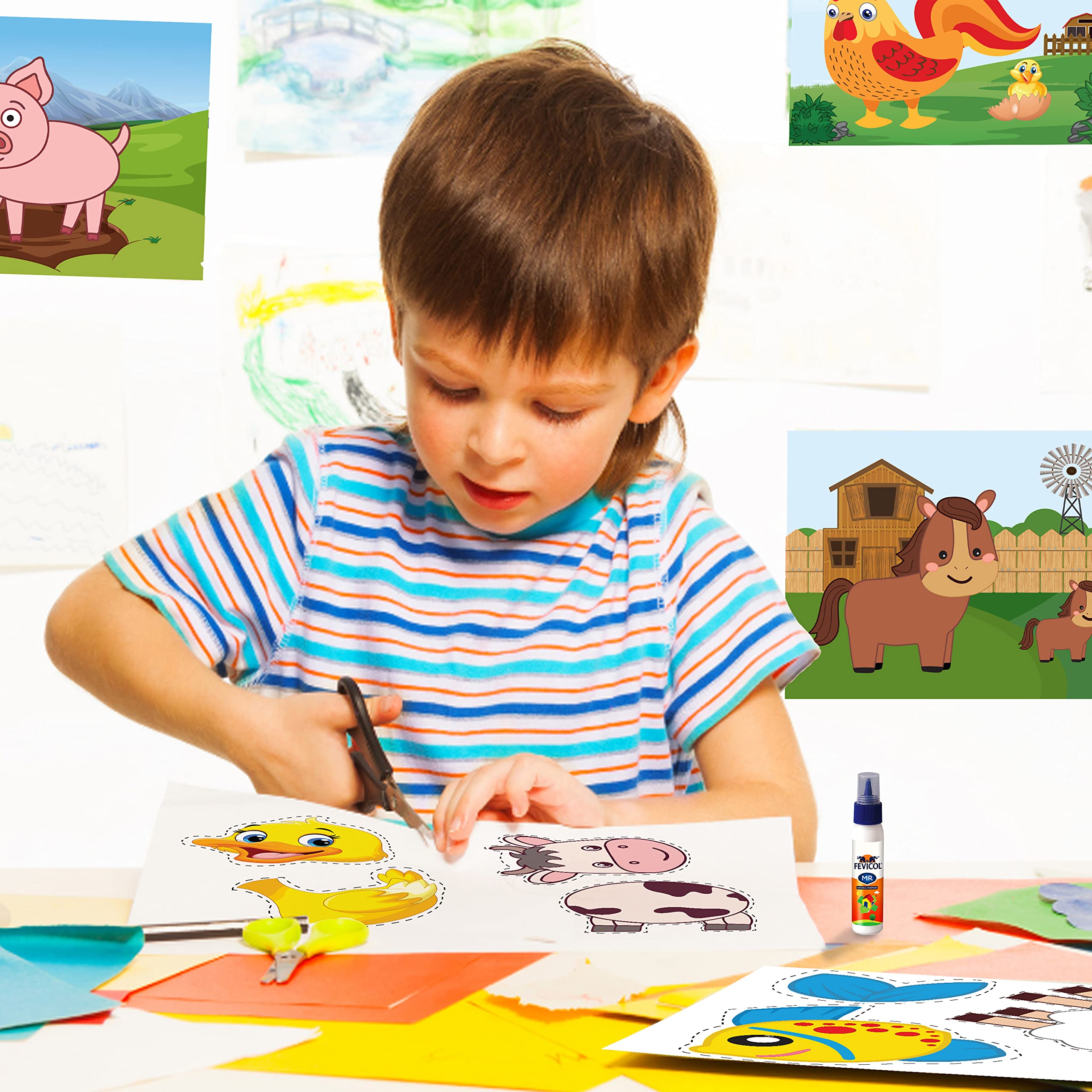 Farm Scissor Craft Kit, Age 3+