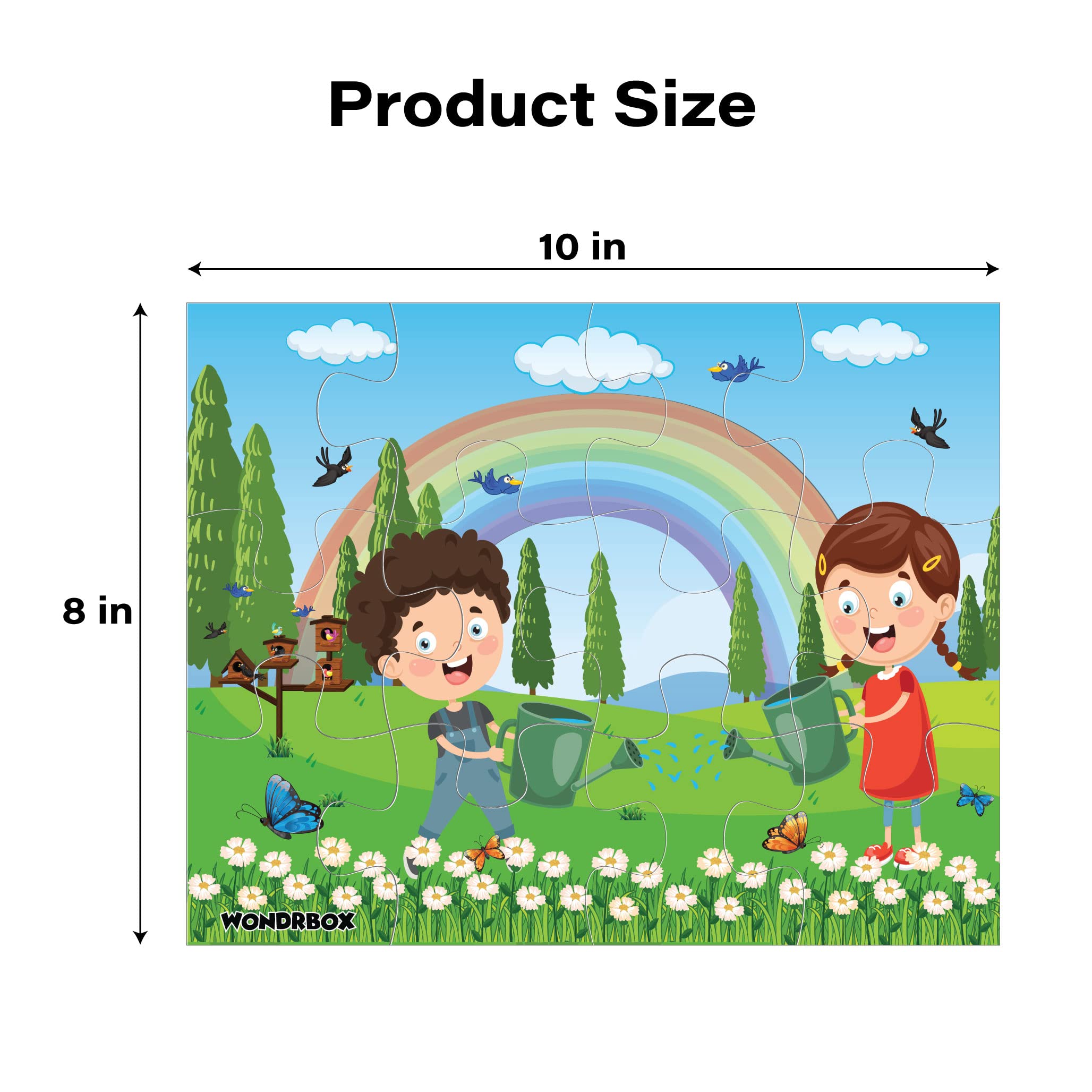 12 Pcs Jigsaw Puzzle (Set of 5), Age 3+