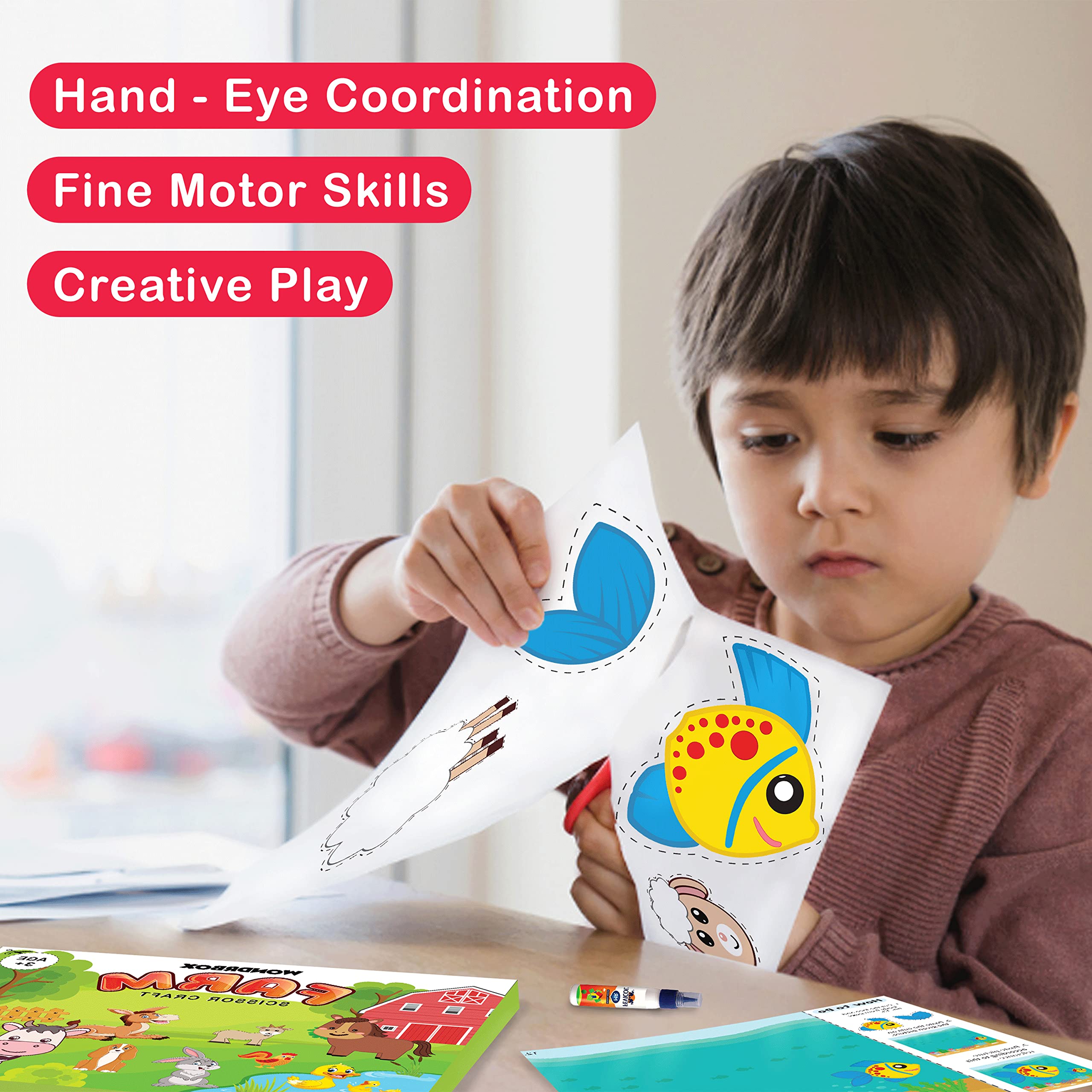 Farm Scissor Craft Kit, Age 3+