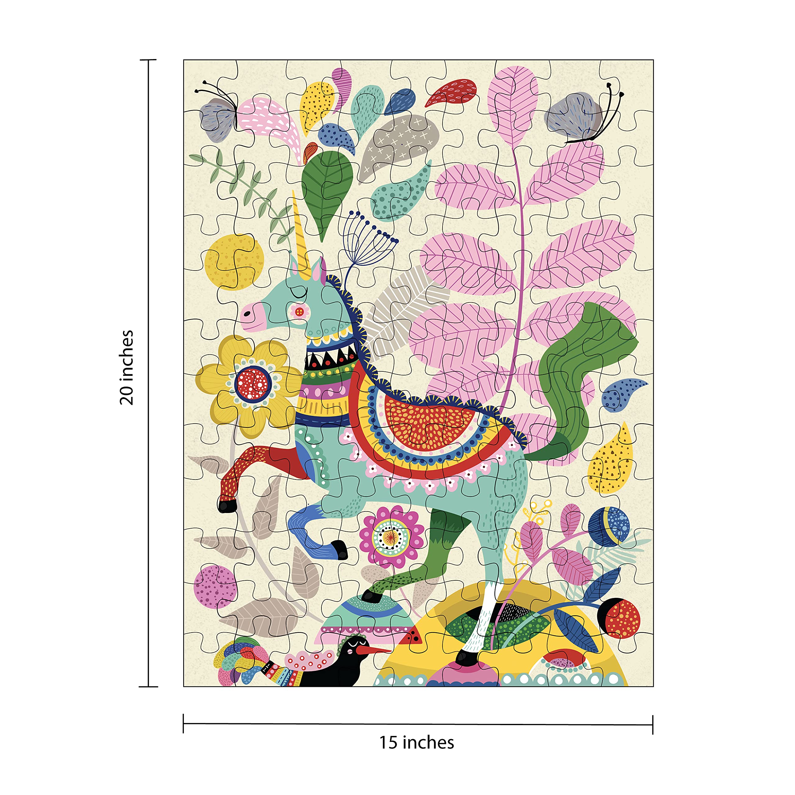 100 Piece Unicorn Jigsaw Puzzle, Age 6+