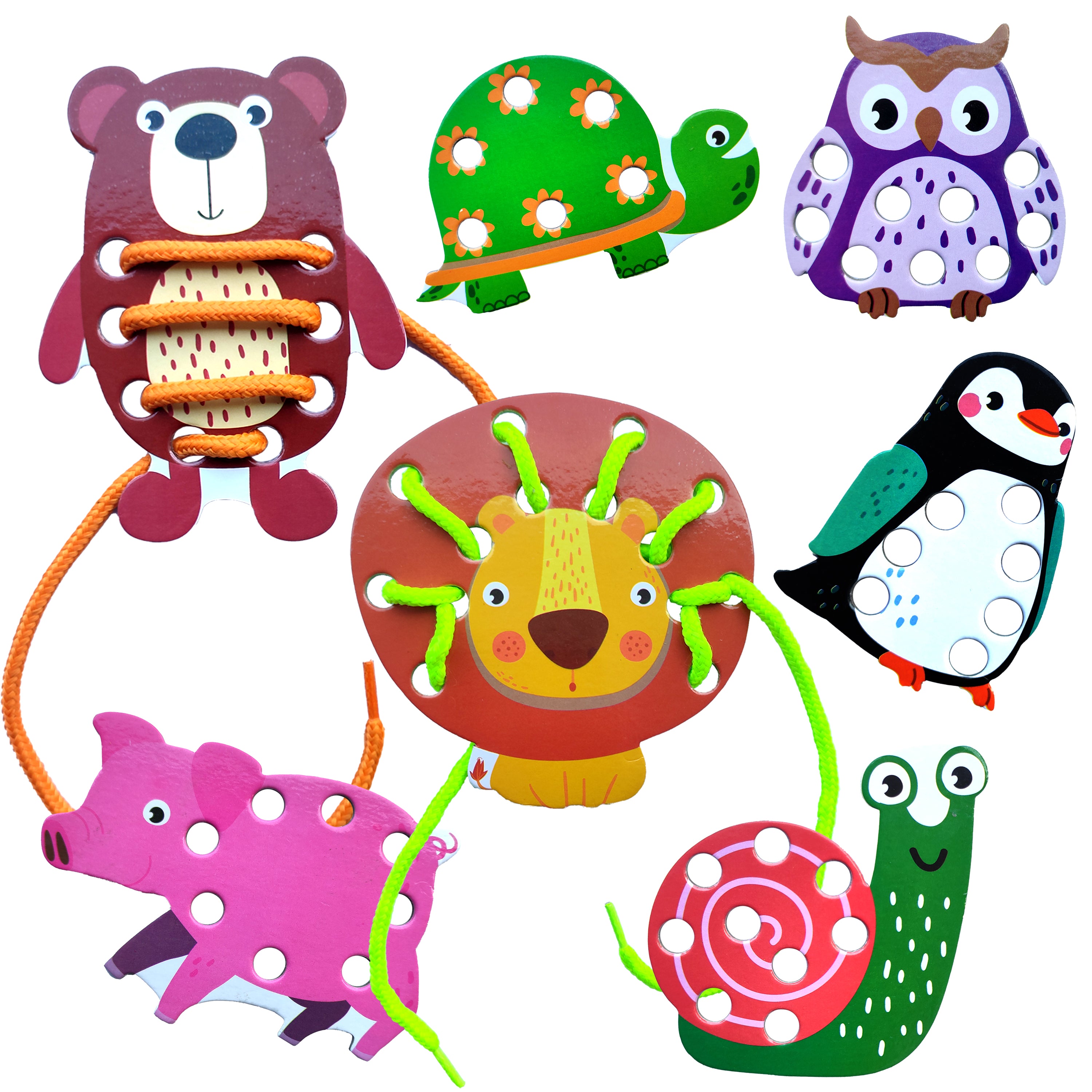 Animal Lacing Activity Kit, Age 2+ – WONDRBOX