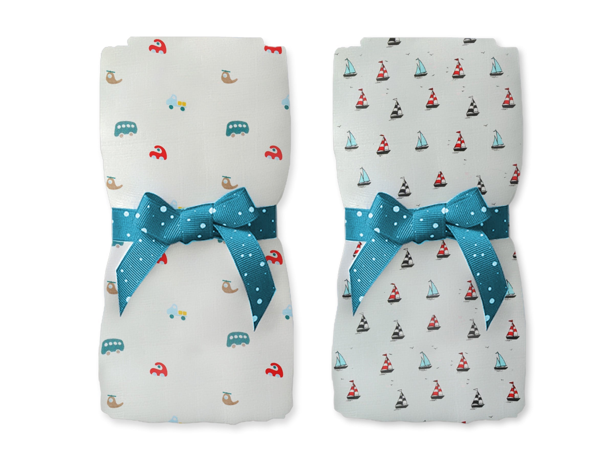 littleland Organic Muslin Cotton Baby Swaddle Wrap Blanket and WashCloth Towel Combo Set | Swaddle Size 110 x 110 cm, Wash Cloth Size-30X30 cm | Newborn Baby Essentials (Summer,Multicolor)