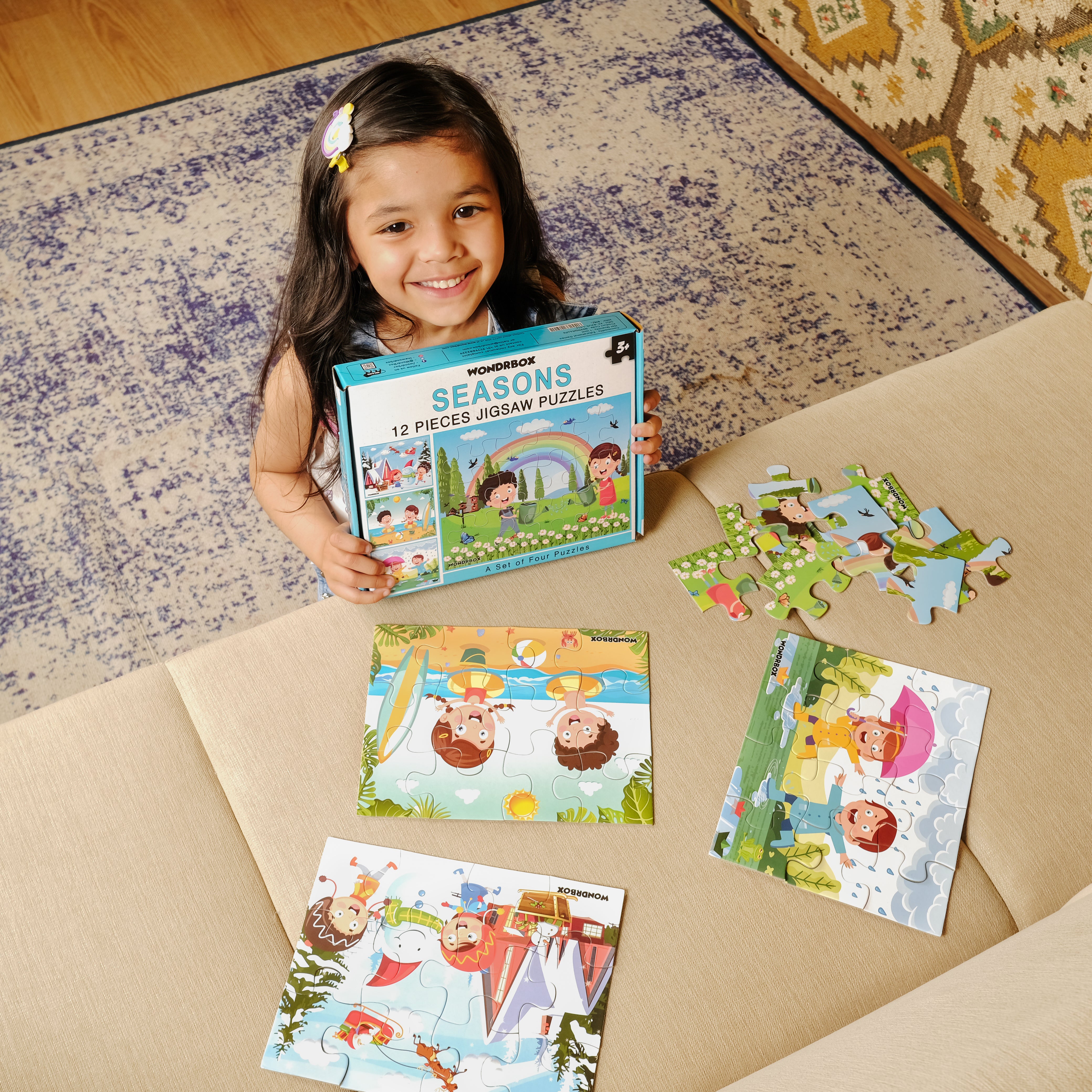 12 Pcs Seasons Jigsaw Puzzle, Age 3+