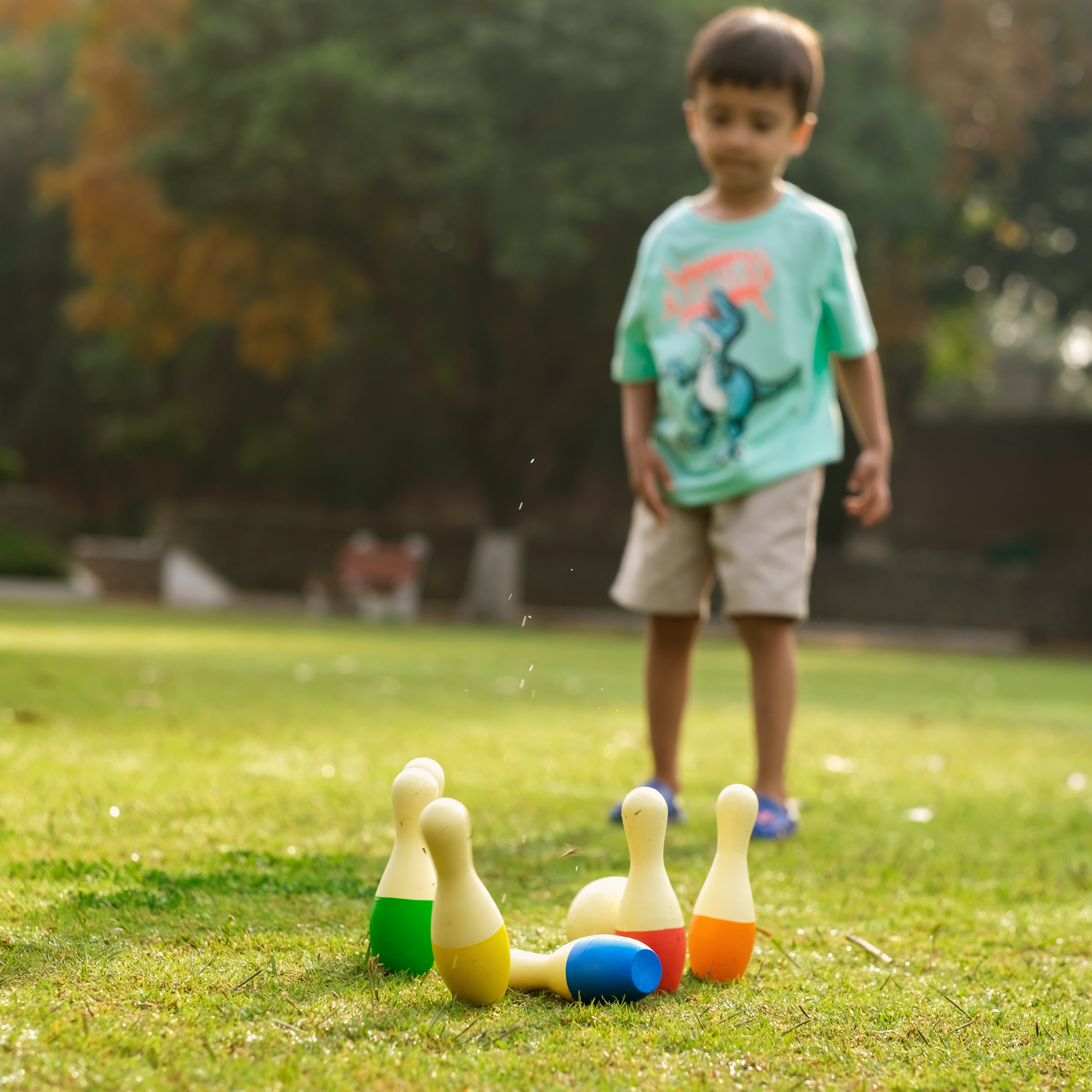 Wooden Mini Bowling Pins, Age 2+