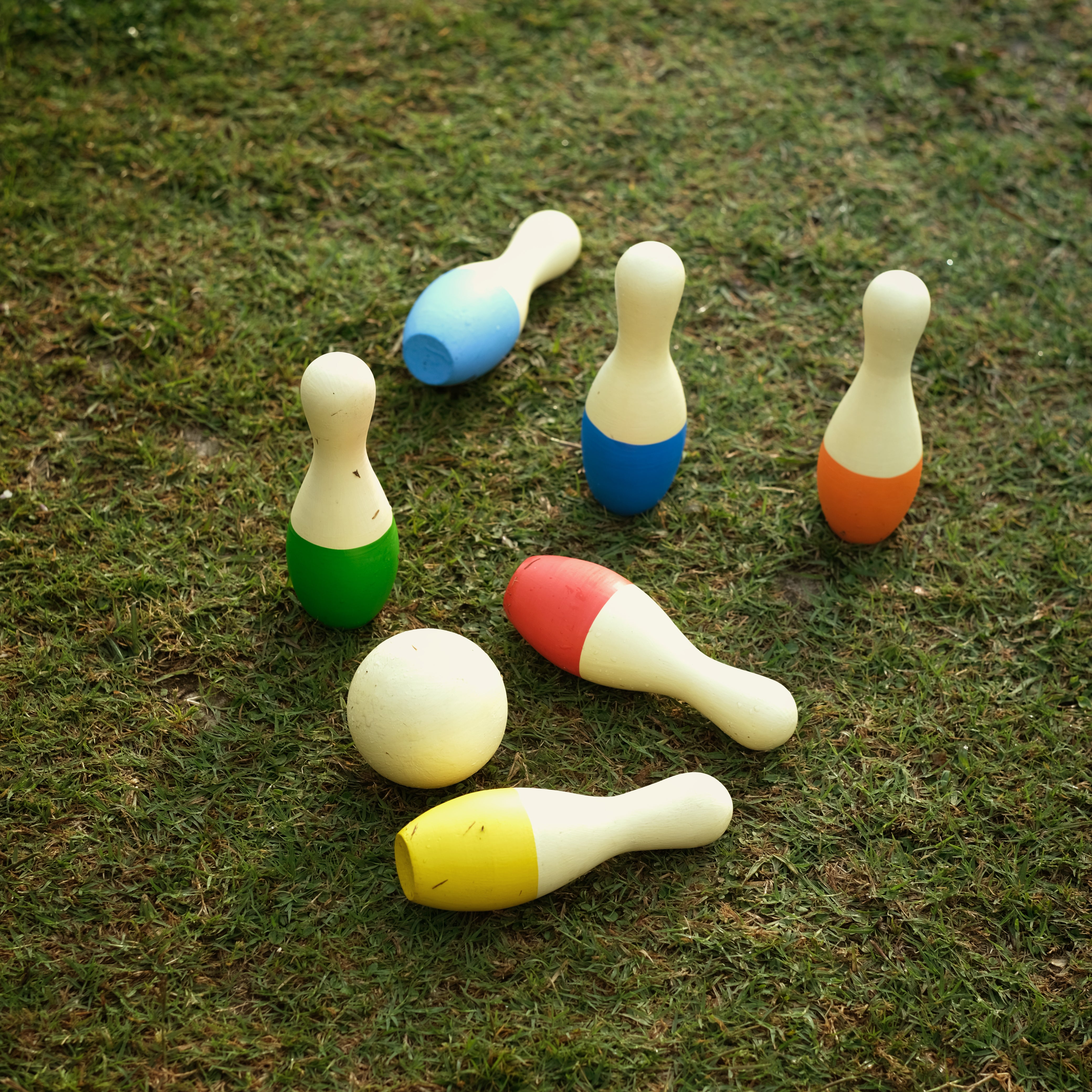 Wooden Mini Bowling Pins, Age 2+