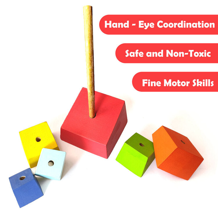 Wooden Stacking Toy, Age 2+