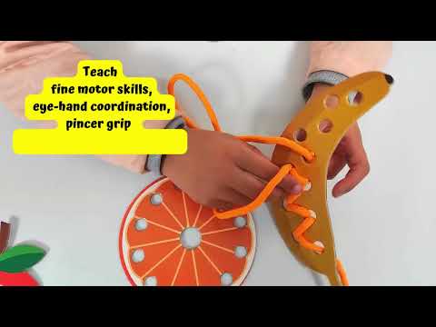 Fruits Lacing Activity Kit, Age 2+